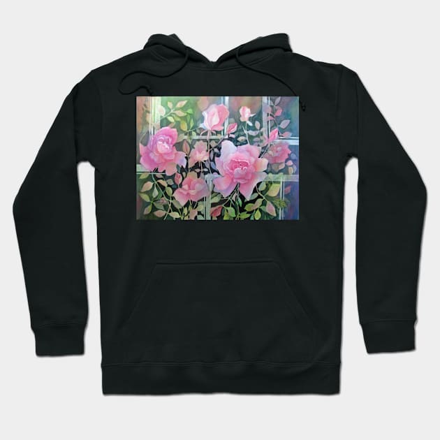 The Rose Trellis Hoodie by bevmorgan